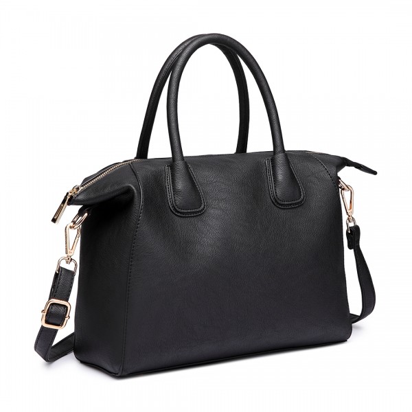LT6646 - Miss Lulu Classic Shoulder Bag Black