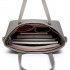 LT6648 - Miss Lulu Three Piece Tote Shoulder Bag And Clutch - Grey LT6648 - Miss Lulu Three Piece Tote Shoulder Bag And Clutch - Grey