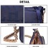 LT6855 - Miss Lulu 'Chic' Chain Shoulder Bag - Blue