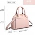 LT6922 - Miss Lulu Classic Bowler Handbag - Pink