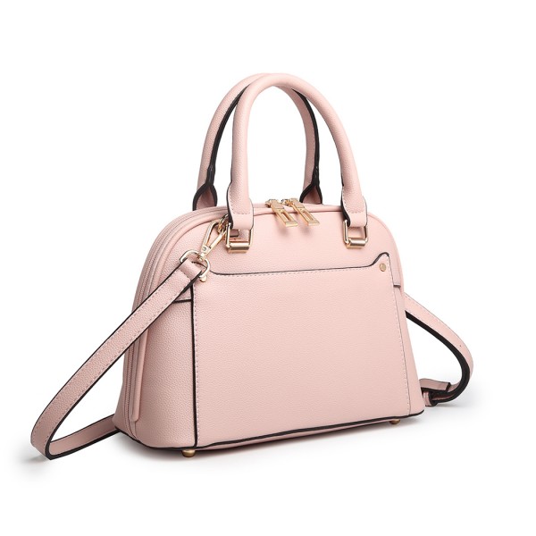 LT6922 - Miss Lulu Classic Bowler Handbag - Pink