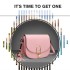 LZ1831 - MISS LULU CROSS BODY SADDLE BAG - PINK