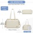 BCM2517 - Miss Lulu Stylish and Spacious Maternity Diaper Bag with Insulated Baby Bottle Pockets,Wet-Dry Separation,Stroller Strap - Beige