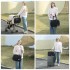 BCM2517 - Miss Lulu Stilvolle und Geräumige Wickeltasche mit Isolierten Flaschenfächern, Nass-Trocken-Trennung und Kinderwagen-Gurt - Schwarz