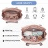 BCM2517 - Miss Lulu Stylish and Spacious Maternity Diaper Bag with Insulated Baby Bottle Pockets,Wet-Dry Separation,Stroller Strap - Pink