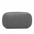 BPM2427 - Miss Lulu Stylish Faux Leather Backpack Secure Daypack with Magnetic Snap Closure Fashionable PU Leather Travel Bag - Grey