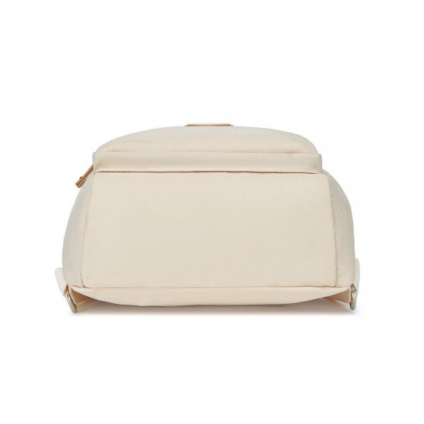 BPM2451 - Miss Lulu 3-in-1 Convertible Backpack with Removable Long Strap – Wear as Backpack, Shoulder or Crossbody Bag - Beige