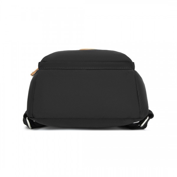 BPM2451 - Miss Lulu 3-in-1 Convertible Backpack with Removable Long Strap – Wear as Backpack, Shoulder or Crossbody Bag - Black