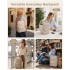 BPM2609 - Miss Lulu Quilted Lightweight Backpack, Fits 15.6 Inch Notebook, Cabin Approved Underseat Carry On Bag - Beige