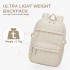 BPM2609 - Miss Lulu Quilted Lightweight Backpack, Fits 15.6 Inch Notebook, Cabin Approved Underseat Carry On Bag - Beige