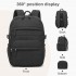 BPM2609 - Miss Lulu Quilted Lightweight Backpack, Fits 15.6 Inch Notebook, Cabin Approved Underseat Carry On Bag - Black