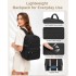 BPM2609 - Miss Lulu Quilted Lightweight Backpack, Fits 15.6 Inch Notebook, Cabin Approved Underseat Carry On Bag - Black