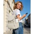 BPM2610 - Miss Lulu Leichter Nylon-Zugbeutelrucksack – Lässiger Alltagsrucksack mit 13-Zoll-Laptopfach für Reisen und Pendeln - Beige