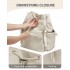 BPM2610 - Miss Lulu Leichter Nylon-Zugbeutelrucksack – Lässiger Alltagsrucksack mit 13-Zoll-Laptopfach für Reisen und Pendeln - Beige