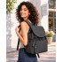 BPM2610 - Miss Lulu Leichter Nylon-Zugbeutelrucksack – Lässiger Alltagsrucksack mit 13-Zoll-Laptopfach für Reisen und Pendeln - Schwarz