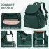 BPM2610 - Miss Lulu Lightweight Nylon Drawstring Backpack – Casual Daily Rucksack with 13 Inch Laptop Sleeve for Travel & Commute - Green