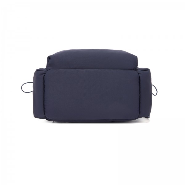 BPM2610 - Miss Lulu Lightweight Nylon Drawstring Backpack – Casual Daily Rucksack with 13 Inch Laptop Sleeve for Travel & Commute - Navy