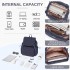 BPM2610 - Miss Lulu Lightweight Nylon Drawstring Backpack – Casual Daily Rucksack with 13 Inch Laptop Sleeve for Travel & Commute - Navy