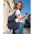 BPM2610 - Miss Lulu Leichter Nylon-Zugbeutelrucksack – Lässiger Alltagsrucksack mit 13-Zoll-Laptopfach für Reisen und Pendeln - Marineblau