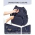 BPM2610 - Miss Lulu Leichter Nylon-Zugbeutelrucksack – Lässiger Alltagsrucksack mit 13-Zoll-Laptopfach für Reisen und Pendeln - Marineblau