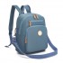BPM2617 - Miss Lulu Women's Backpack, Water-Resistant Nylon Convertible Shoulder and Crossbody Bag for Travel Work - Blue