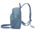 BPM2617 - Miss Lulu Women's Backpack, Water-Resistant Nylon Convertible Shoulder and Crossbody Bag for Travel Work - Blue