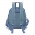 BPM2617 - Miss Lulu Women's Backpack, Water-Resistant Nylon Convertible Shoulder and Crossbody Bag for Travel Work - Blue