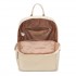 BPM2617 - Miss Lulu Women's Backpack, Water-Resistant Nylon Convertible Shoulder and Crossbody Bag for Travel Work - Beige