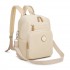 BPM2617 - Miss Lulu Women's Backpack, Water-Resistant Nylon Convertible Shoulder and Crossbody Bag for Travel Work - Beige