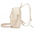 BPM2617 - Miss Lulu Women's Backpack, Water-Resistant Nylon Convertible Shoulder and Crossbody Bag for Travel Work - Beige