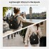 BPM2617 - Miss Lulu Women's Backpack, Water-Resistant Nylon Convertible Shoulder and Crossbody Bag for Travel Work - Black