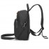 BPM2617 - Miss Lulu Women's Backpack, Water-Resistant Nylon Convertible Shoulder and Crossbody Bag for Travel Work - Black