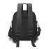 BPM2617 - Miss Lulu Women's Backpack, Water-Resistant Nylon Convertible Shoulder and Crossbody Bag for Travel Work - Black