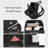 BPM2617 - Miss Lulu Women's Backpack, Water-Resistant Nylon Convertible Shoulder and Crossbody Bag for Travel Work - Black