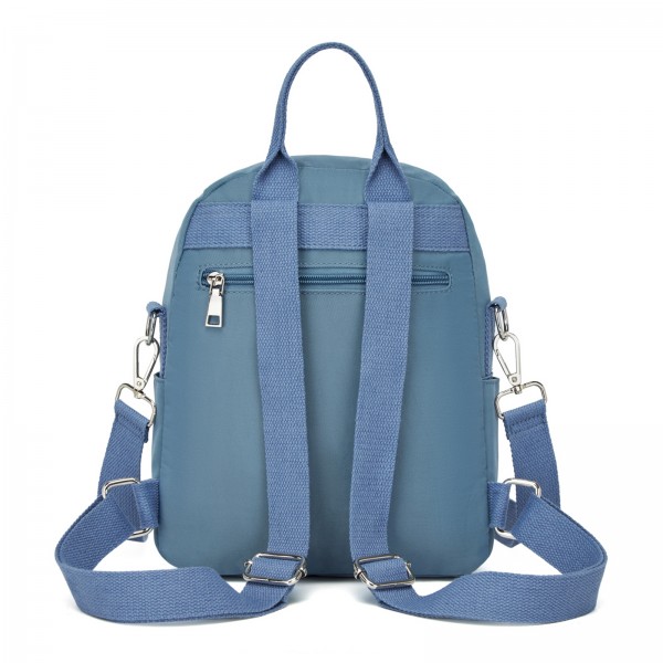 BPM2651 - Miss Lulu 3-in-1 Convertible Rucksack mit Abnehmbarem Langriemen – Tragbar als Rucksack, Schulter- oder Crossbody-Tasche - Blau