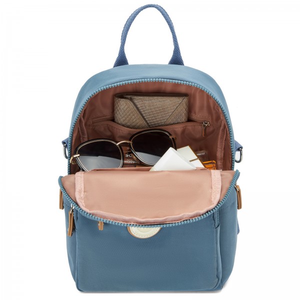 BPM2651 - Miss Lulu 3-in-1 Convertible Rucksack mit Abnehmbarem Langriemen – Tragbar als Rucksack, Schulter- oder Crossbody-Tasche - Blau