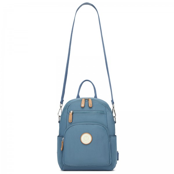 BPM2651 - Miss Lulu 3-in-1 Convertible Rucksack mit Abnehmbarem Langriemen – Tragbar als Rucksack, Schulter- oder Crossbody-Tasche - Blau