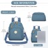 BPM2651 - Miss Lulu 3-in-1 Convertible Rucksack mit Abnehmbarem Langriemen – Tragbar als Rucksack, Schulter- oder Crossbody-Tasche - Blau