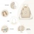 BPM2651 - Miss Lulu 3-in-1 Convertible Rucksack mit Abnehmbarem Langriemen – Tragbar als Rucksack, Schulter- oder Crossbody-Tasche - Beige