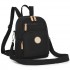 BPM2651 - Miss Lulu 3-in-1 Convertible Rucksack mit Abnehmbarem Langriemen – Tragbar als Rucksack, Schulter- oder Crossbody-Tasche - Schwarz