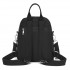 BPM2651 - Miss Lulu 3-in-1 Convertible Rucksack mit Abnehmbarem Langriemen – Tragbar als Rucksack, Schulter- oder Crossbody-Tasche - Schwarz