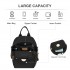 BPM2651 - Miss Lulu 3-in-1 Convertible Rucksack mit Abnehmbarem Langriemen – Tragbar als Rucksack, Schulter- oder Crossbody-Tasche - Schwarz