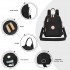 BPM2651 - Miss Lulu 3-in-1 Convertible Rucksack mit Abnehmbarem Langriemen – Tragbar als Rucksack, Schulter- oder Crossbody-Tasche - Schwarz