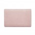 CLM2458 - Miss Lulu Elegant Faux Suede Evening Clutch with Crystal Flower & Detachable Chain Strap - Pink