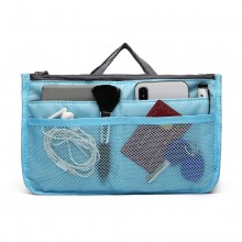 E6876 - Miss Lulu Falten Nylon Handtaschen Organizer - Bleu