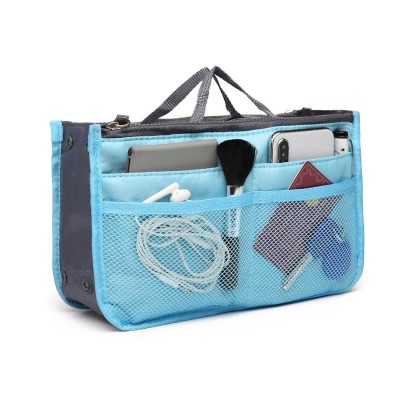 E6876 - Miss Lulu Falten Nylon Handtaschen Organizer - Blau