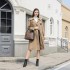 HBM2509 - Miss Lulu Textured PU Leather Crossbody Handbag with Woven Accents for Women - Brown