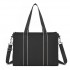 HBM2604 - Miss Lulu Wearproof Large Capacity Tote Bag with 15.6” Laptop Sleeve, Dual Carry Options for Business and Everyday Use - Black