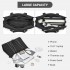 HBM2604 - Miss Lulu Wearproof Large Capacity Tote Bag with 15.6” Laptop Sleeve, Dual Carry Options for Business and Everyday Use - Black