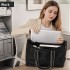 HBM2604 - Miss Lulu Abriebfeste Großraum-Tragetasche mit 15,6-Zoll-Laptopfach, zwei Tragevarianten für Beruf und Alltag - Schwarz HBM2604 - Miss Lulu Abriebfeste Großraum-Tragetasche mit 15,6-Zoll-Laptopfach, zwei Tragevarianten für Beruf und Alltag - Schwarz